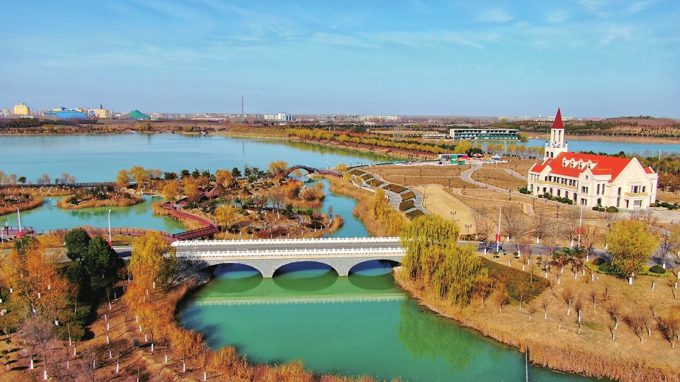 永城:采煤沉陷区蝶变生态风景区
